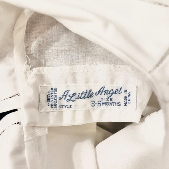 A LITTLE ANGEL Christening Special Occasion Romper in White Size 3-6 months - Picture 8 of 9
